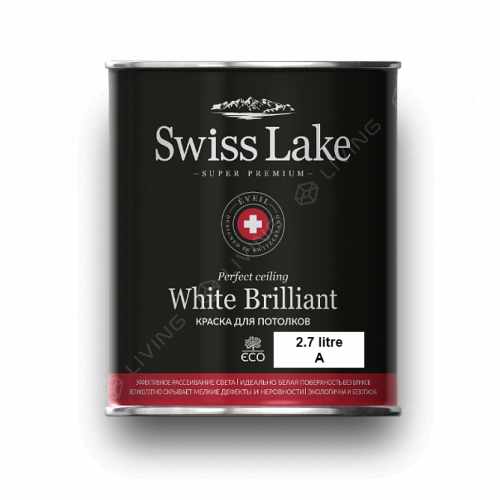 картинка Краска Swiss Lake White Brilliant высокая степень белизны от LIVING