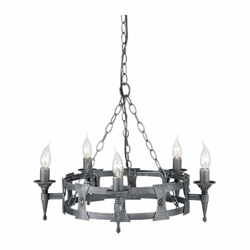 картинка Люстра Elstead Lighting коллекция Saxon, арт. SAX5-BLK-SIL (черный) от LIVING