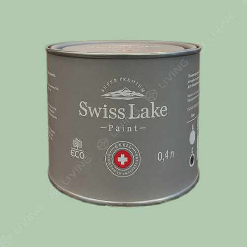 картинка Краска Swiss Lake Wall Comfort 7 цвет Freshwater Green №2489 от LIVING