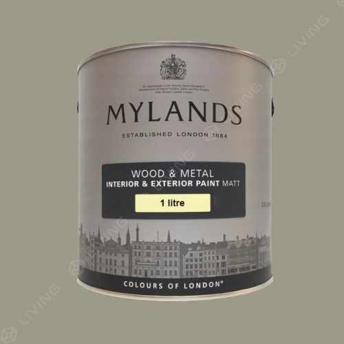 картинка Краска Mylands Wood&metal matt цвет Empire Grey №171 от LIVING