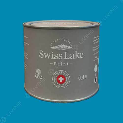 картинка Краска Swiss Lake Wall Comfort 7 цвет Scarce Blue №2158 от LIVING