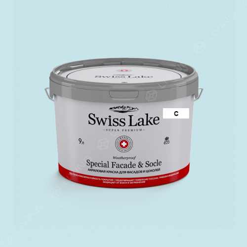 картинка Краска Swiss Lake Special Faсade & Socle цвет rain dance №2256 от LIVING