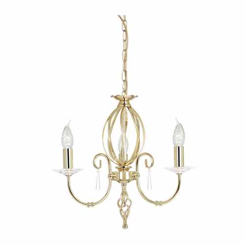 картинка Люстра Elstead Lighting коллекция Aegean, арт. AG3-POL-BRASS (латунь) от LIVING