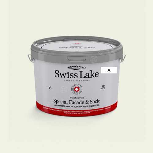 картинка Краска Swiss Lake Special Faсade & Socle цвет white swan №144 от LIVING