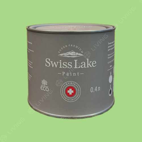 картинка Краска Swiss Lake Wall Comfort 7 цвет Spring Leaf №2495 от LIVING