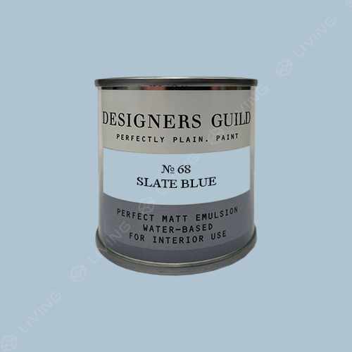 картинка Краска Designers Guild Perfect Matt Emulsion цвет SLATE BLUE №68 от LIVING