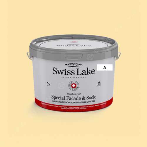 картинка Краска Swiss Lake Special Faсade & Socle цвет Limelight №1023 от LIVING