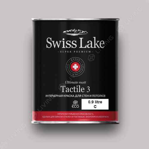 картинка Краска Swiss Lake Tactile 3 цвет soot №3012 от LIVING