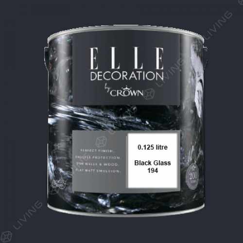 картинка Краска ELLE DECORATION FLAT цвет Black Glass №194 от LIVING