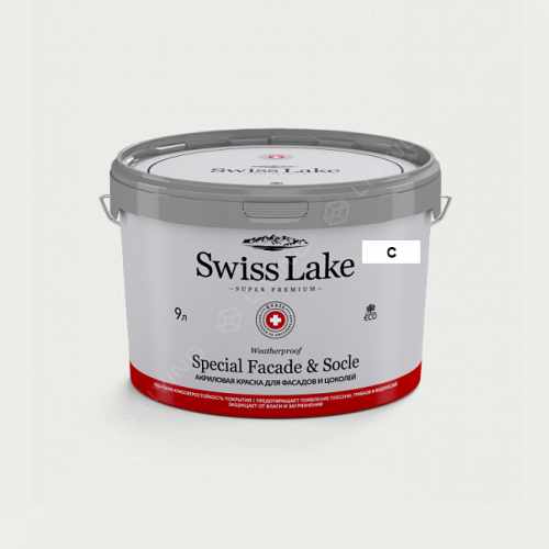 картинка Краска Swiss Lake Special Faсade & Socle цвет Extra White №2872 от LIVING