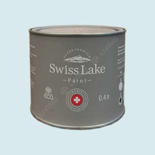 картинка Краска Swiss Lake Wall Comfort 7 цвет Hydrangea Blue №2245 от LIVING