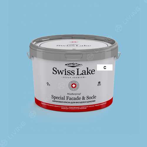 картинка Краска Swiss Lake Special Faсade & Socle цвет sea high tide №2142 от LIVING