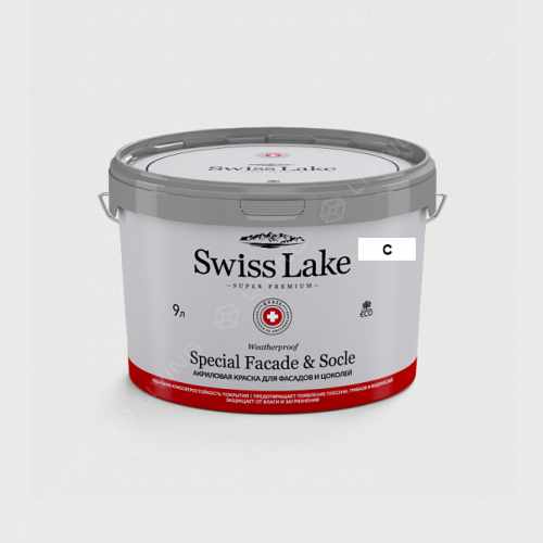 картинка Краска Swiss Lake Special Faсade & Socle цвет white diamond №2930 от LIVING