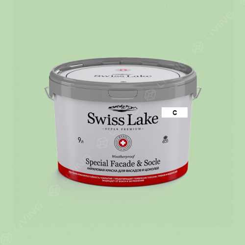 картинка Краска Swiss Lake Special Faсade & Socle цвет Minty Freshness №2484 от LIVING