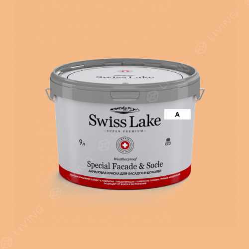 картинка Краска Swiss Lake Special Faсade & Socle цвет delightful golden №1140 от LIVING