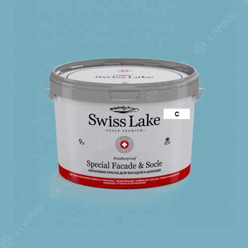 картинка Краска Swiss Lake Special Faсade & Socle цвет open seas №2186 от LIVING