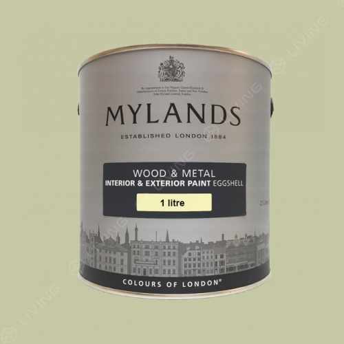 картинка Краска Mylands Wood&metal eggshell цвет Flanders Grey №110 от LIVING