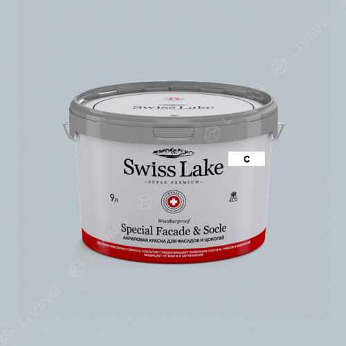 картинка Краска Swiss Lake Special Faсade & Socle цвет dewdrop №2904 от LIVING