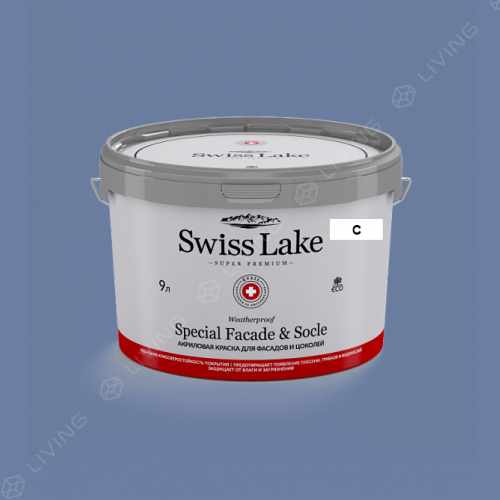 картинка Краска Swiss Lake Special Faсade & Socle цвет ocean horizon №1956 от LIVING