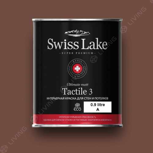 картинка Краска Swiss Lake Tactile 3 цвет mahogany №677 от LIVING