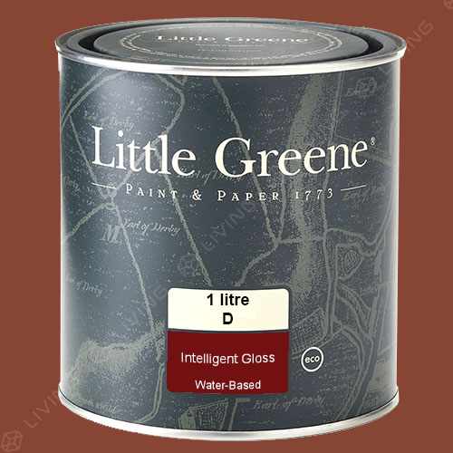 картинка Краска Little Greene Acrylic Gloss (Intelligent Gloss) цвет Tuscan Red №140 от LIVING