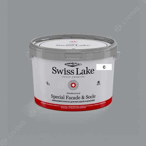 картинка Краска Swiss Lake Special Faсade & Socle цвет garrison gray №2804 от LIVING