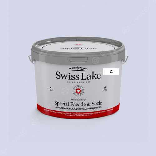 картинка Краска Swiss Lake Special Faсade & Socle цвет Polar light №1911 от LIVING