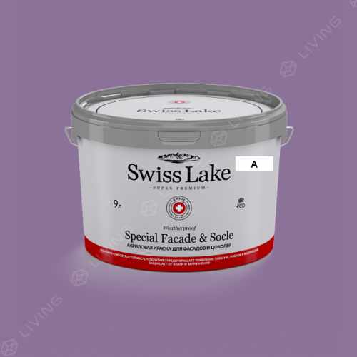 картинка Краска Swiss Lake Special Faсade & Socle цвет Italian Lilac №1730 от LIVING