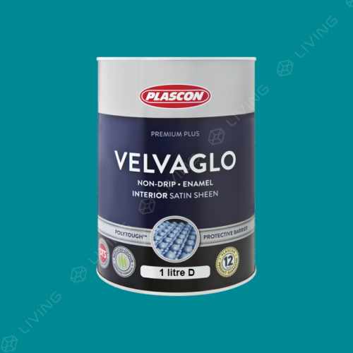 картинка Краска Plascon VELVAGLO WB цвет Tuscana Blue арт.DC-36-107 от LIVING