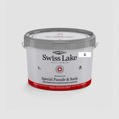 картинка Краска Swiss Lake Special Faсade & Socle цвет wedding gown №2922 от LIVING
