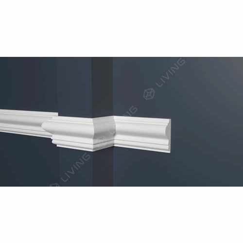 Молдинг Decor-Dizayn, белый, арт. DD301, коллекция DD, 200 х 4,2 х 1,6 см Россия