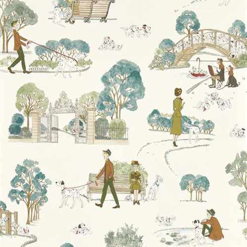 картинка Обои Sanderson, коллекция Disney Home X Sanderson Wallpapers, арт. DDIW217290, Великобритания от LIVING