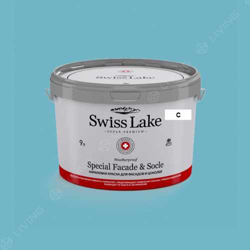 картинка Краска Swiss Lake Special Faсade & Socle цвет Gulf Coast №2270 от LIVING