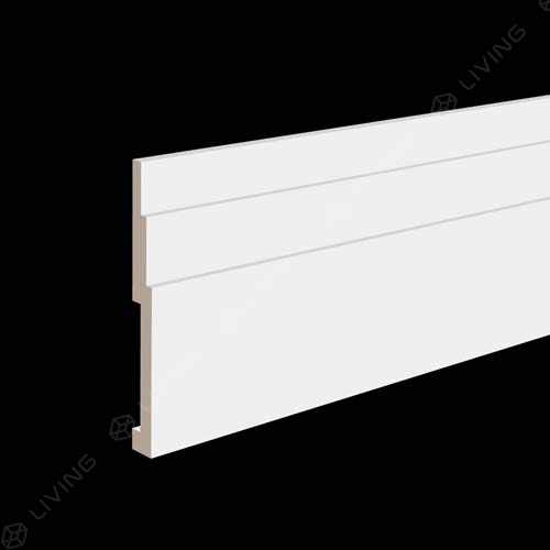 Плинтус Ultrawood, белый, арт. Base 2021 i, (200 х 20 х 2,1) см Россия