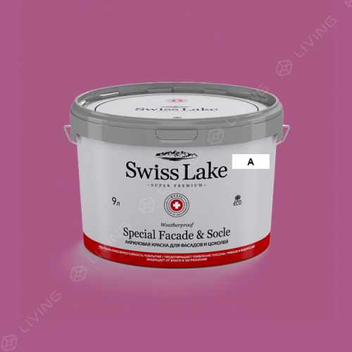 картинка Краска Swiss Lake Special Faсade & Socle цвет GERANIUM PINK №1693 от LIVING
