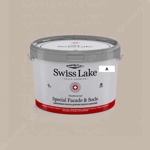 картинка Краска Swiss Lake Special Faсade & Socle цвет GReY FROST №576 от LIVING
