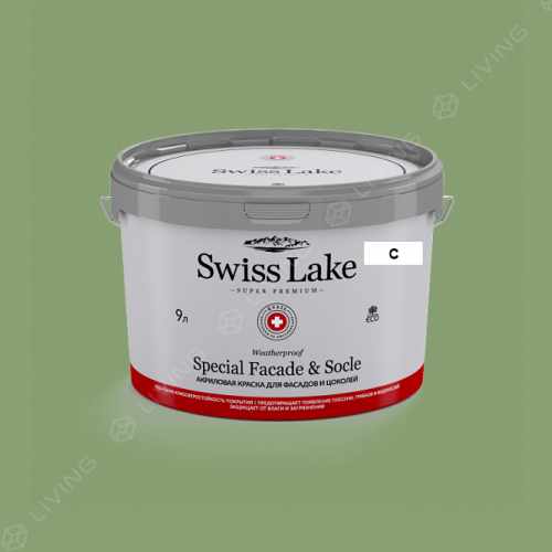 картинка Краска Swiss Lake Special Faсade & Socle цвет Green Tomatoes №2703 от LIVING