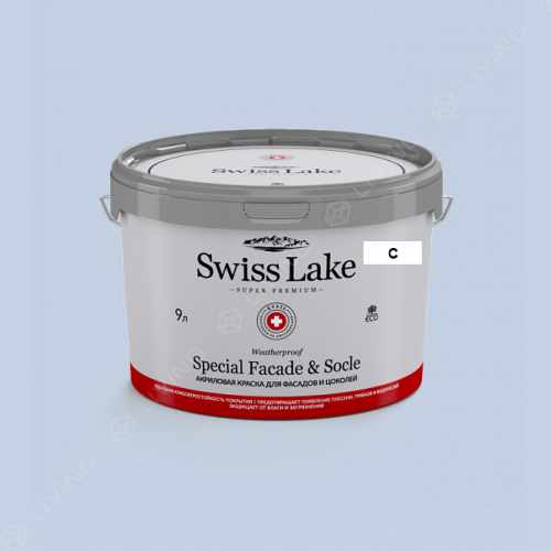 картинка Краска Swiss Lake Special Faсade & Socle цвет refreshing lagoon №1952 от LIVING