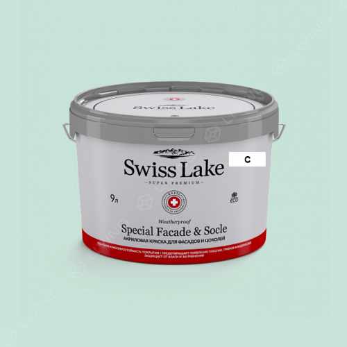 картинка Краска Swiss Lake Special Faсade & Socle цвет summer green №2324 от LIVING