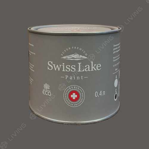 картинка Краска Swiss Lake Wall Comfort 7 цвет black rabbit №3019 от LIVING