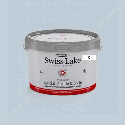 картинка Краска Swiss Lake Special Faсade & Socle цвет Unexpected Grey №2902 от LIVING