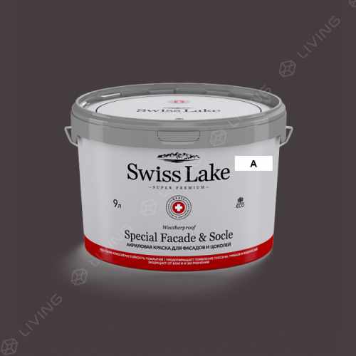 картинка Краска Swiss Lake Special Faсade & Socle цвет shadow purple №1820 от LIVING