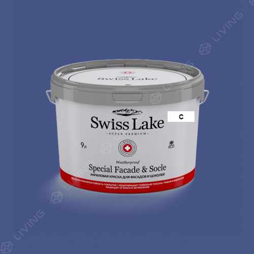 картинка Краска Swiss Lake Special Faсade & Socle цвет intensive blue №1946 от LIVING