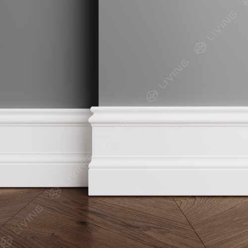 Плинтус Ultrawood 200 х 13,3 х 1,4 см. (Base 0002 P 2.00 белый мат.)