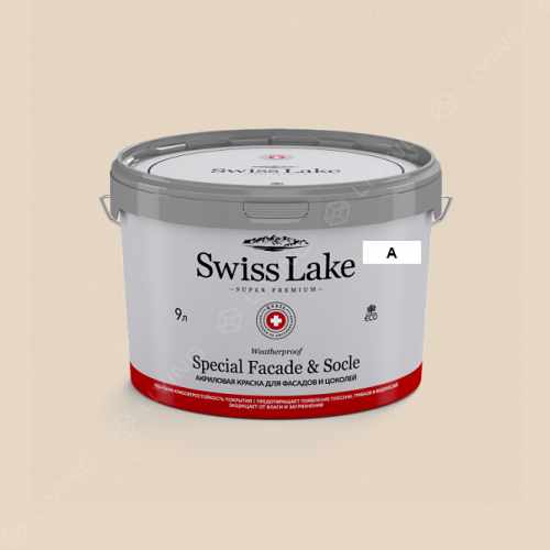 картинка Краска Swiss Lake Special Faсade & Socle цвет semolina №811 от LIVING