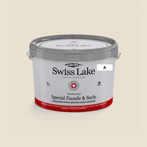 картинка Краска Swiss Lake Special Faсade & Socle цвет snowbound №881 от LIVING