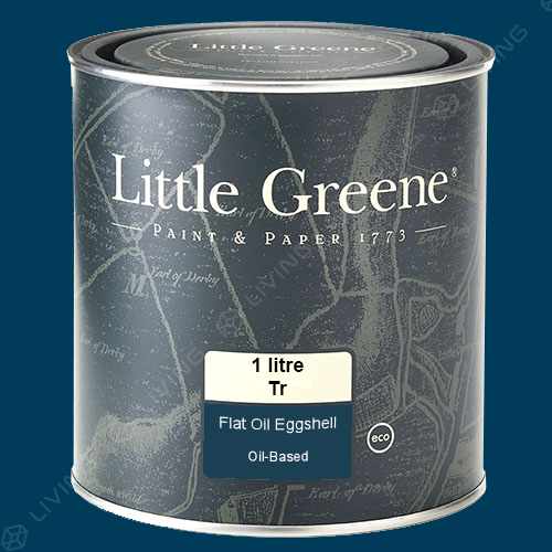 картинка Краска Little Greene Flat Oil Eggshell цвет Deep Space Blue №207 от LIVING