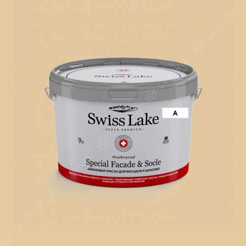 картинка Краска Swiss Lake Special Faсade & Socle цвет Asian Tea №864 от LIVING