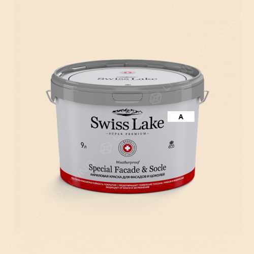 картинка Краска Swiss Lake Special Faсade & Socle цвет Lightning White №255 от LIVING