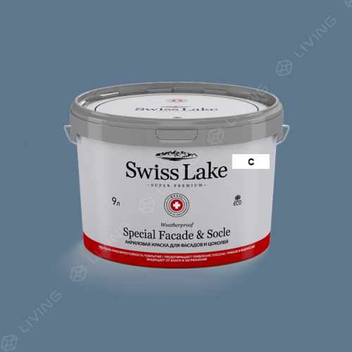 картинка Краска Swiss Lake Special Faсade & Socle цвет MOUNTAIN STREAM №2109 от LIVING